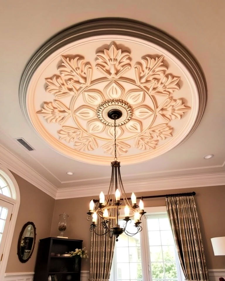ceiling medallions for a regal accent