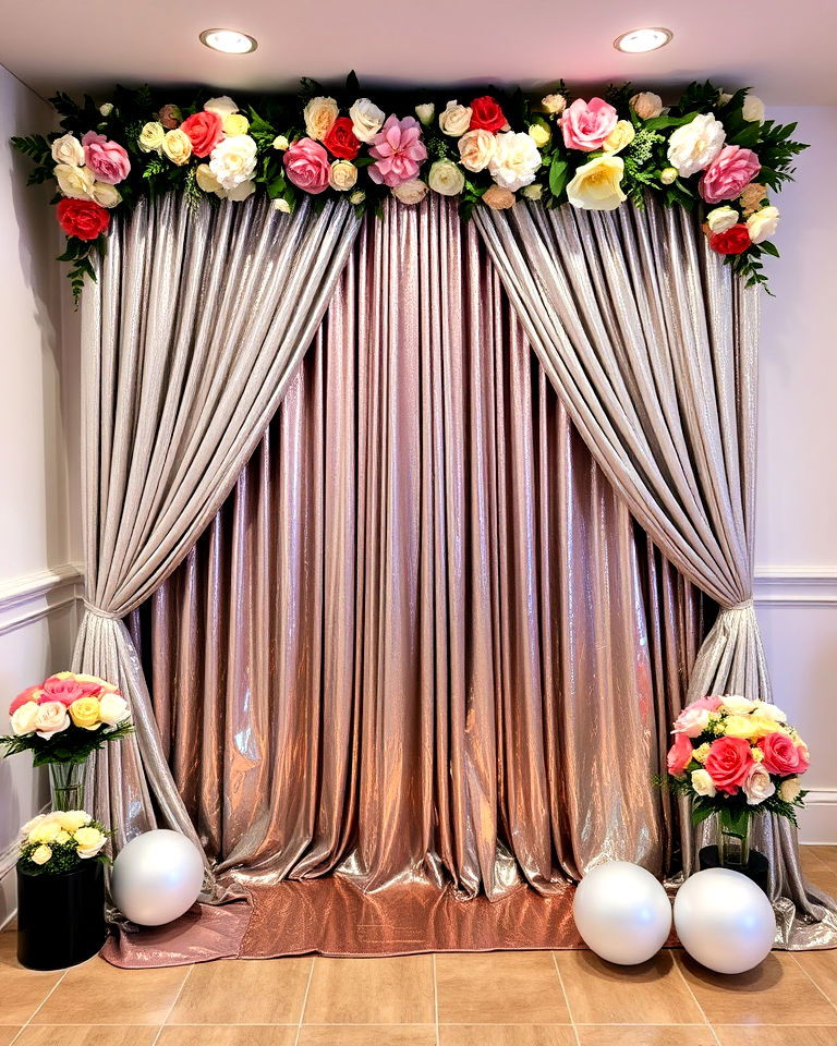 celebration with photo booth backdrops