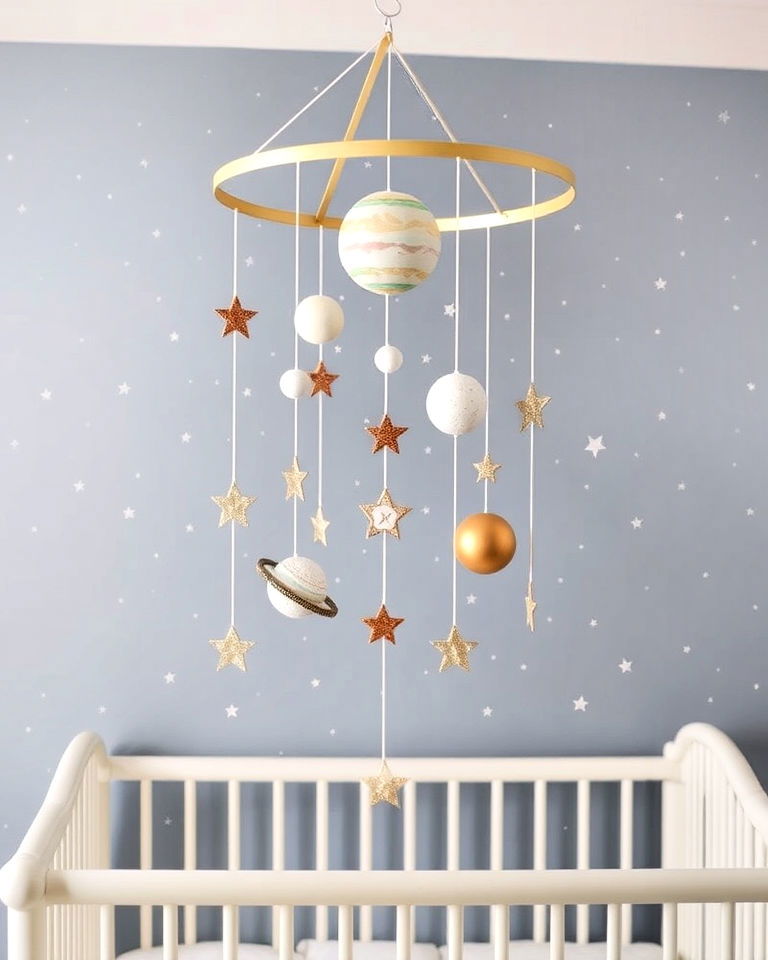 celestial mobile with planets