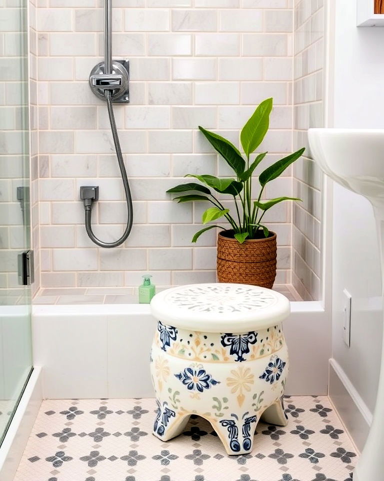 ceramic garden stool