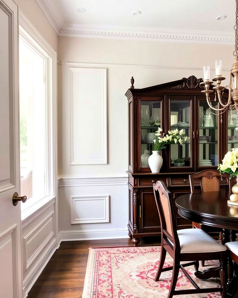 chair rail with traditional decorative molding