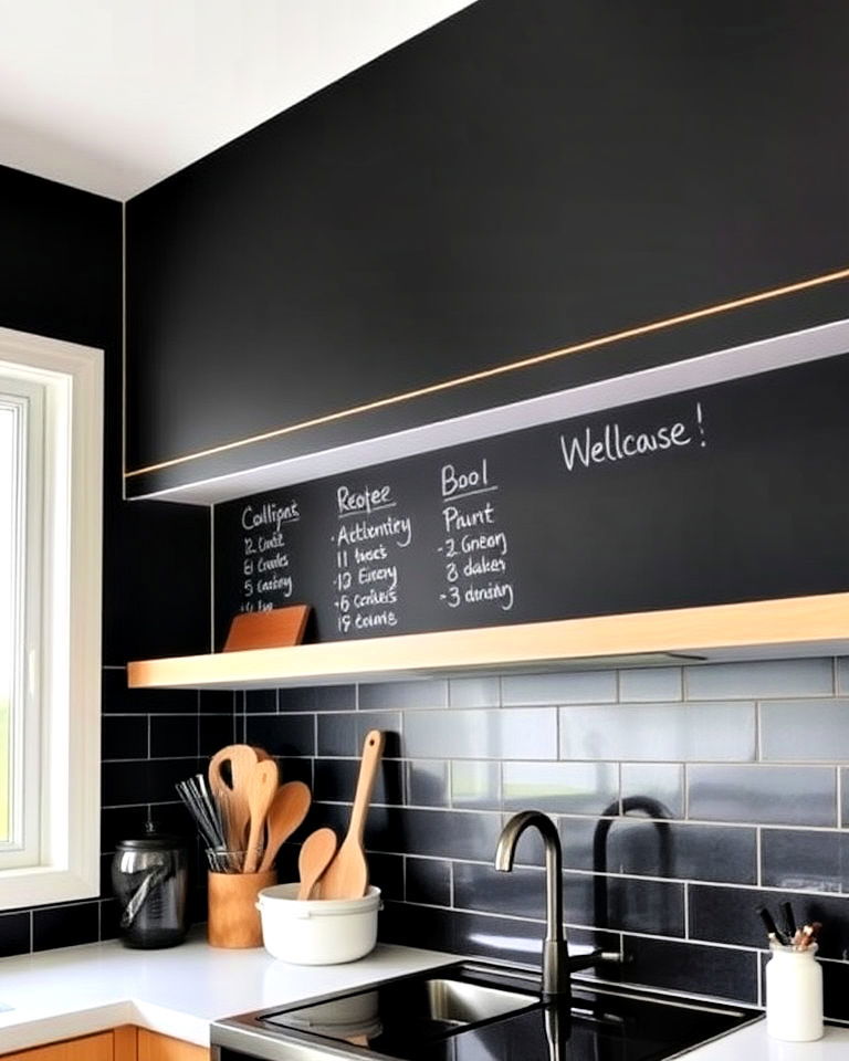 chalkboard paint for functionality
