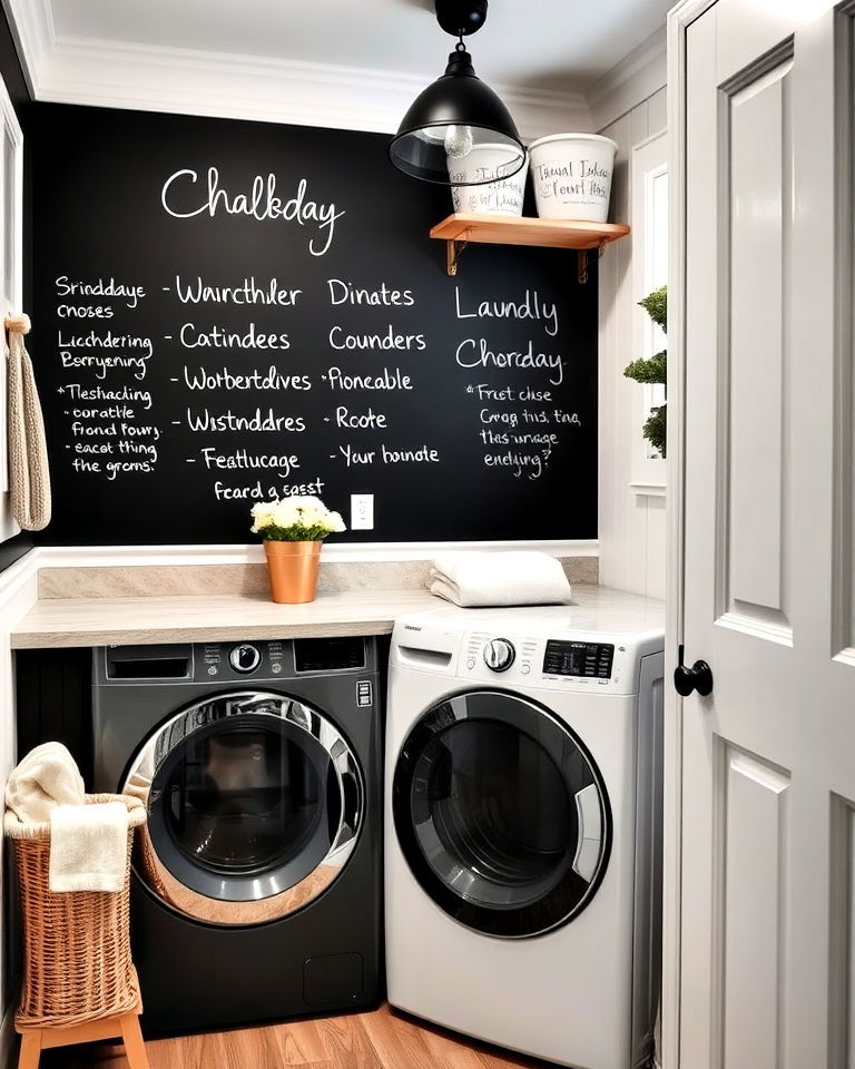 chalkboard walls for practicality