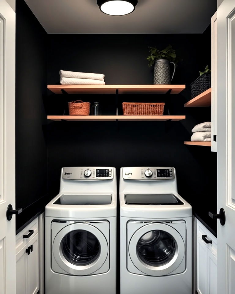 charcoal walls with contrast