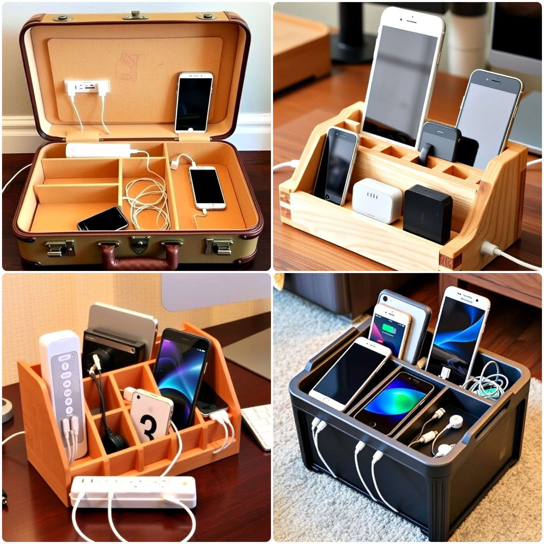 20 Charging Station Ideas for A Tidy Workspace