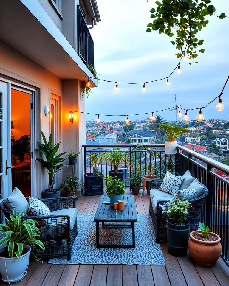 charming balcony adorned with plants