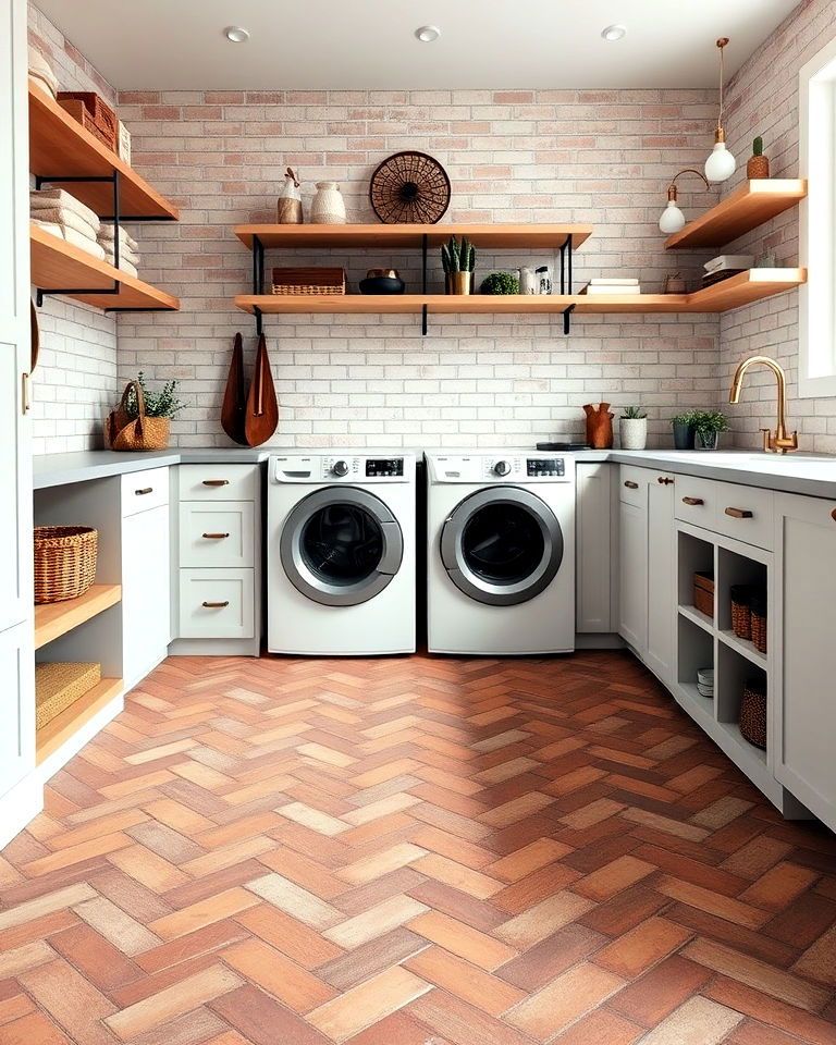 chevron brick layout