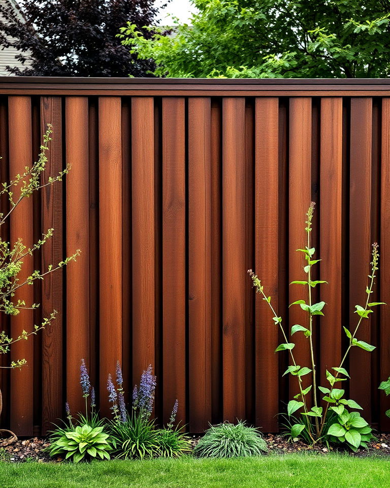 chocolate brown fence paint color