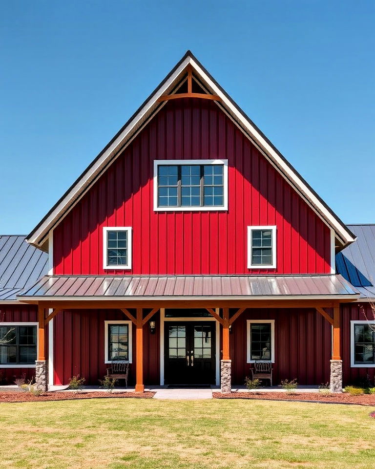 classic barn with gambrel roof