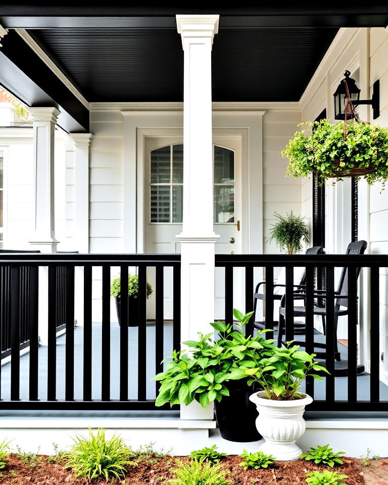 classic black and white contrast