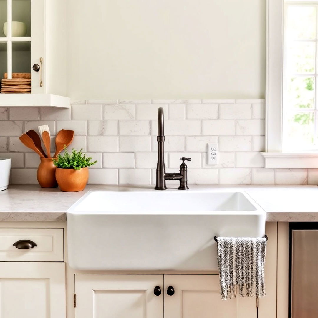 classic farmhouse kitchen sink