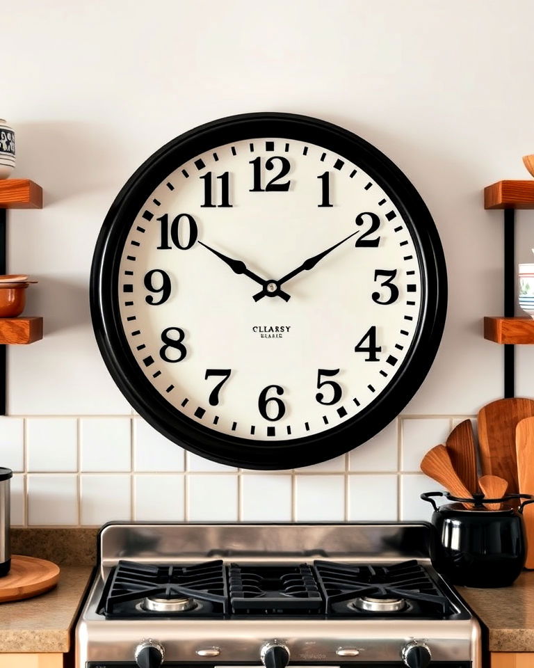 classic rotary wall clock