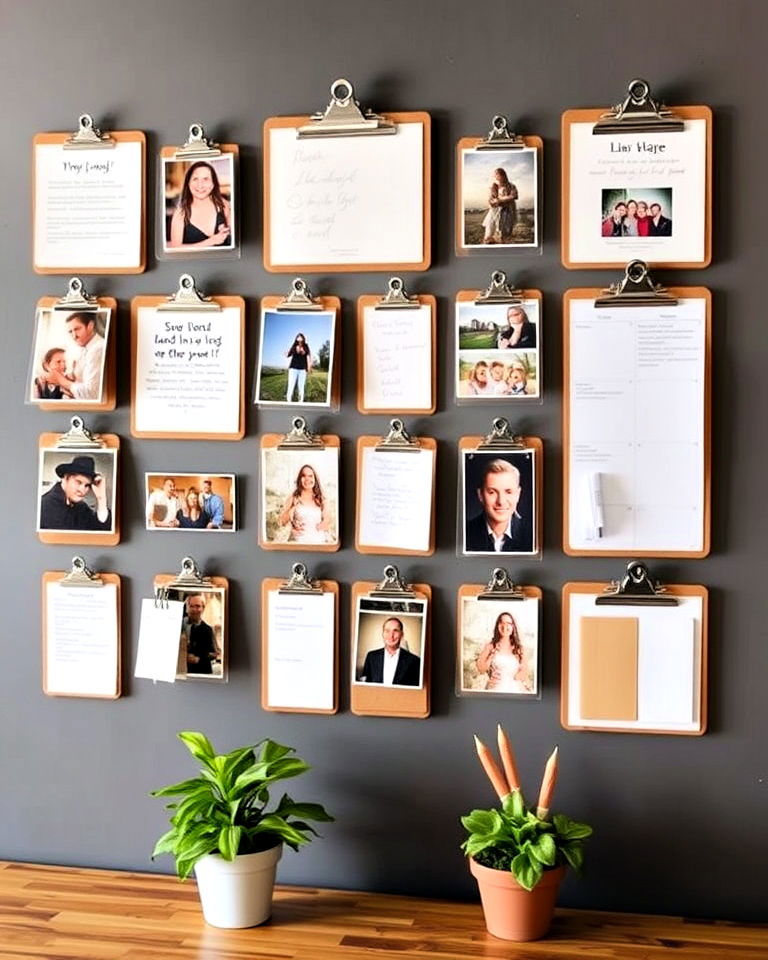 clipboard wall