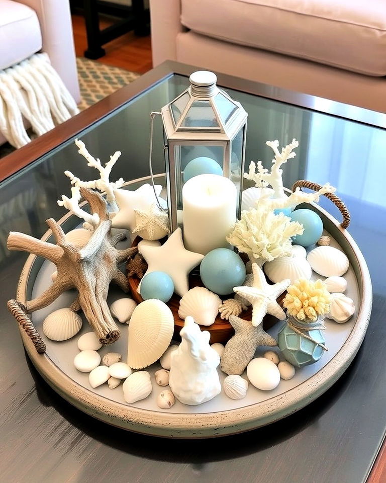 coastal themed decor centerpiece
