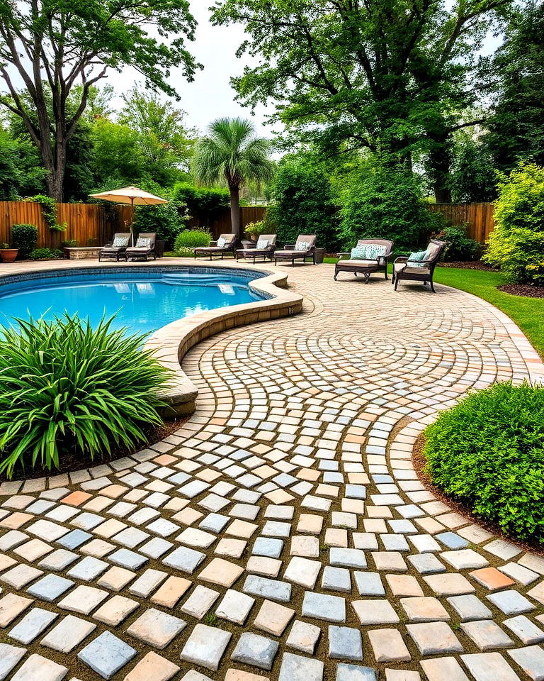cobblestone pavers for vintage appeal