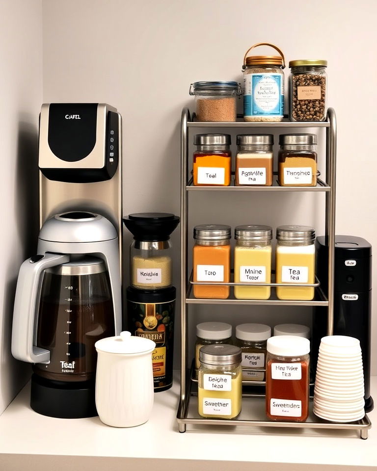 coffee and tea combo station
