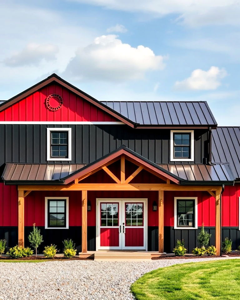 color blocked exterior house