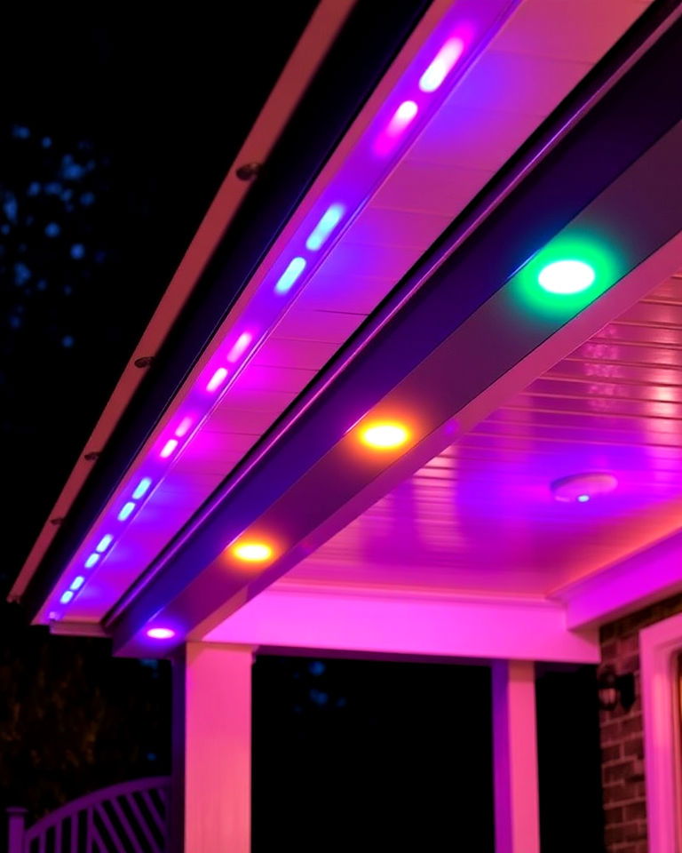 color changing led soffit lights
