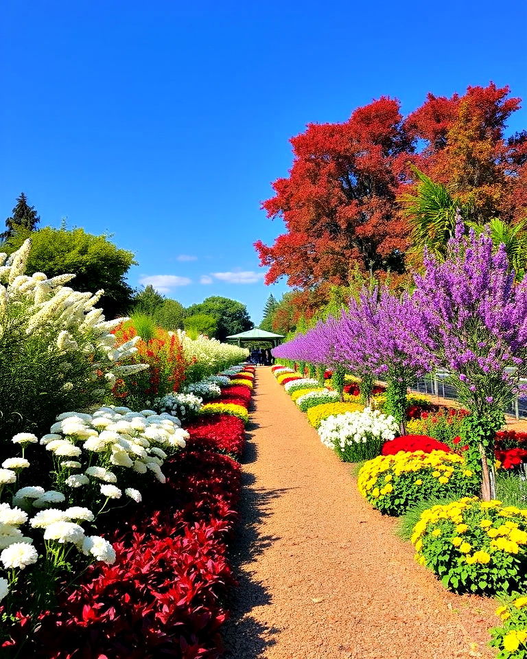 color themed planting zones long garden