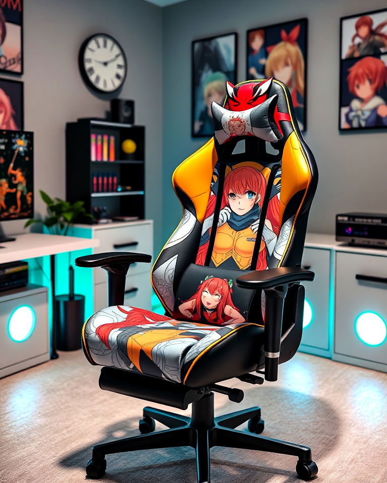 comfortable anime inspired gaming chair