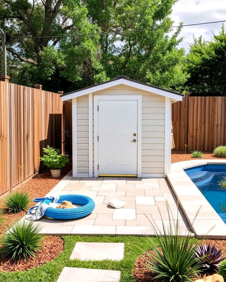 compact corner shed