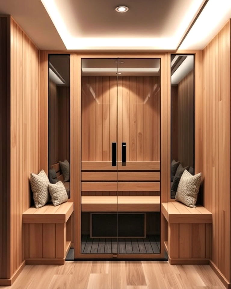 compact home sauna
