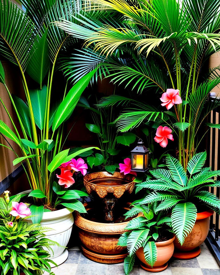 compact tropical corner
