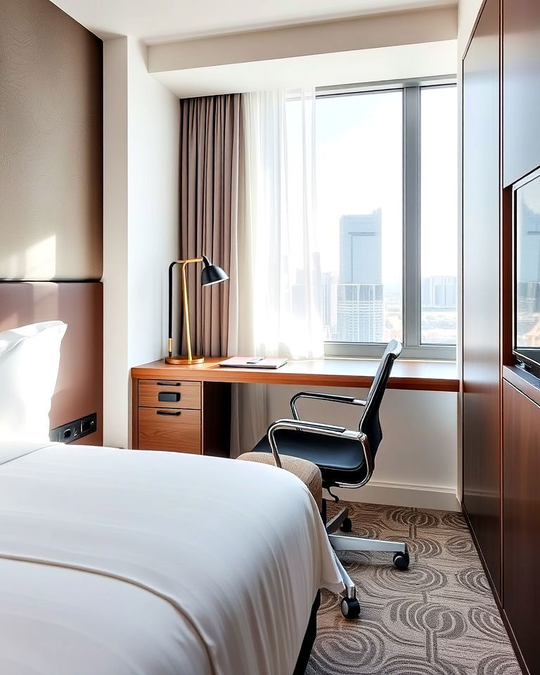 compact workspace is a must for modern hotel room