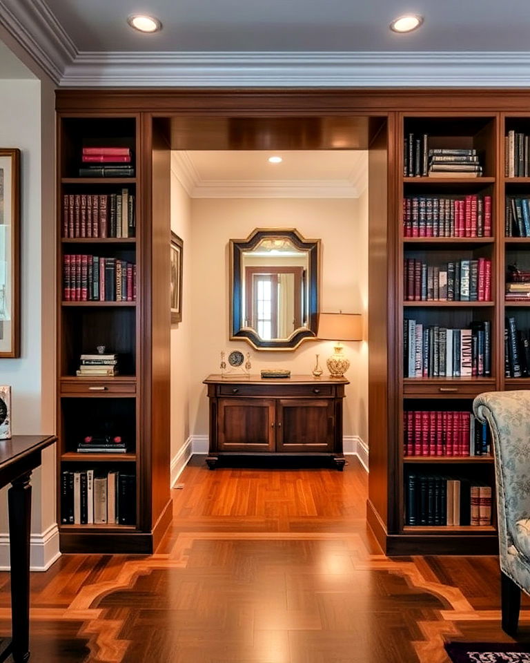 concealed safe room entrance