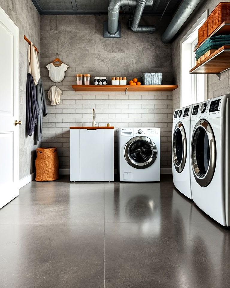 concrete floors with epoxy coating idea