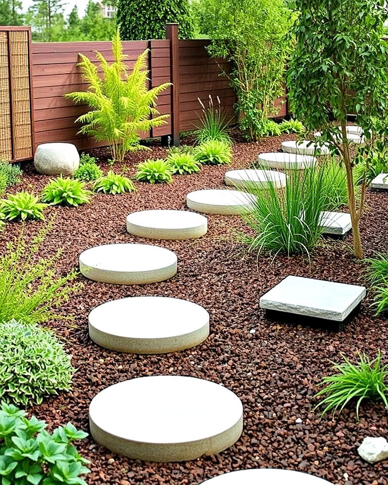 concrete stepping stone seats
