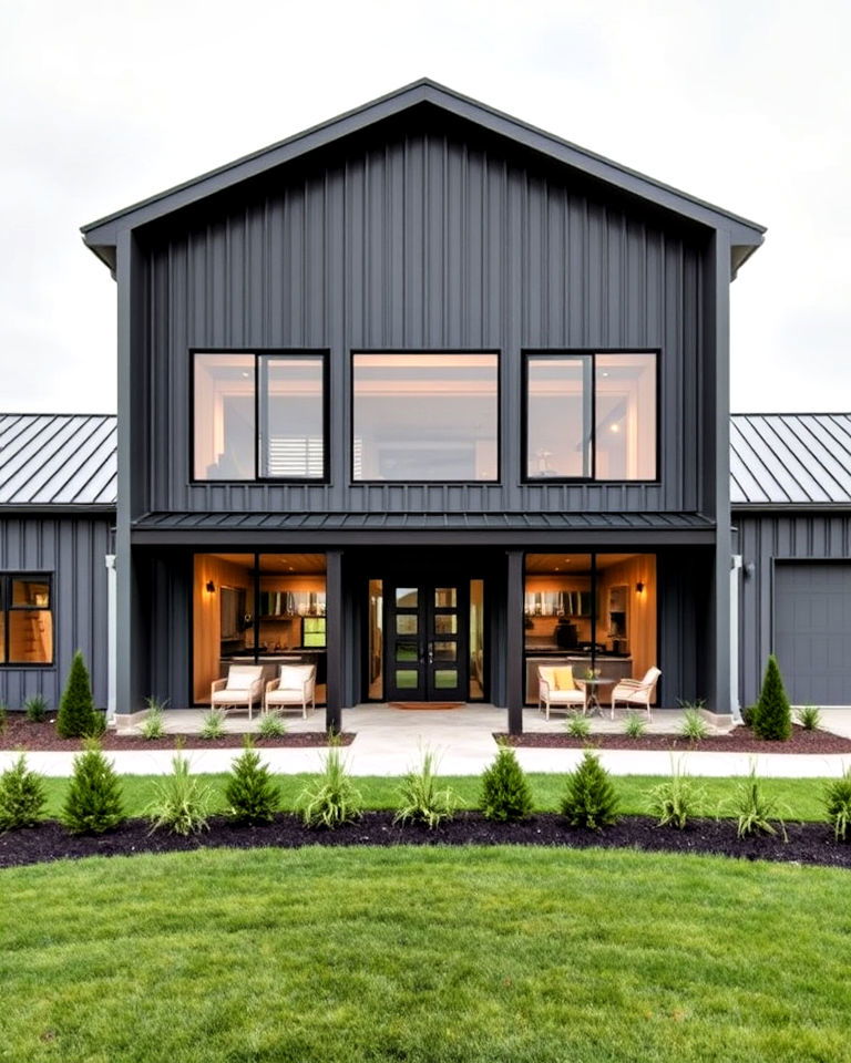 contemporary minimalist style house exteriors