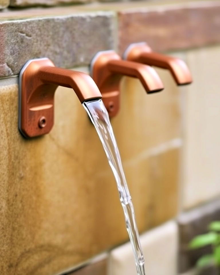 copper fountain spouts