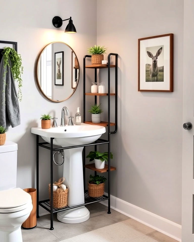 corner storage shelf unit