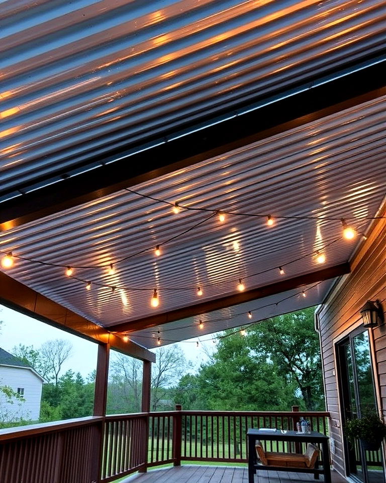 corrugated metal roof for industrial charm