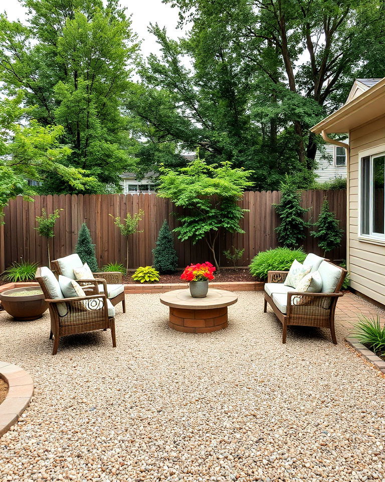 cost effective gravel patio
