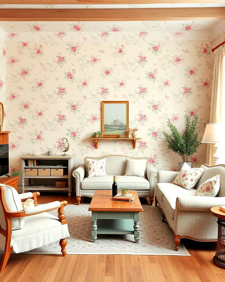 cottage style wallpaper