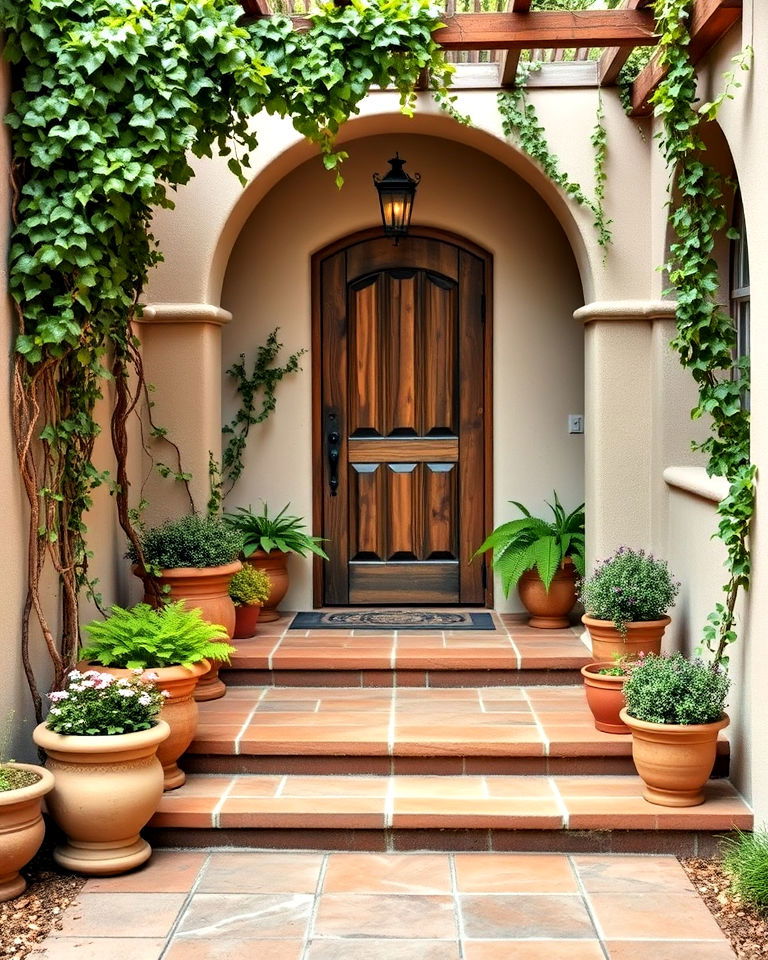 courtyard inspired entryways