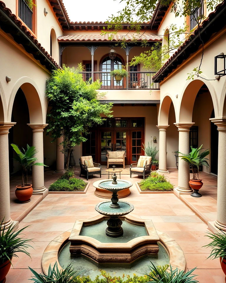 courtyards and central gardens