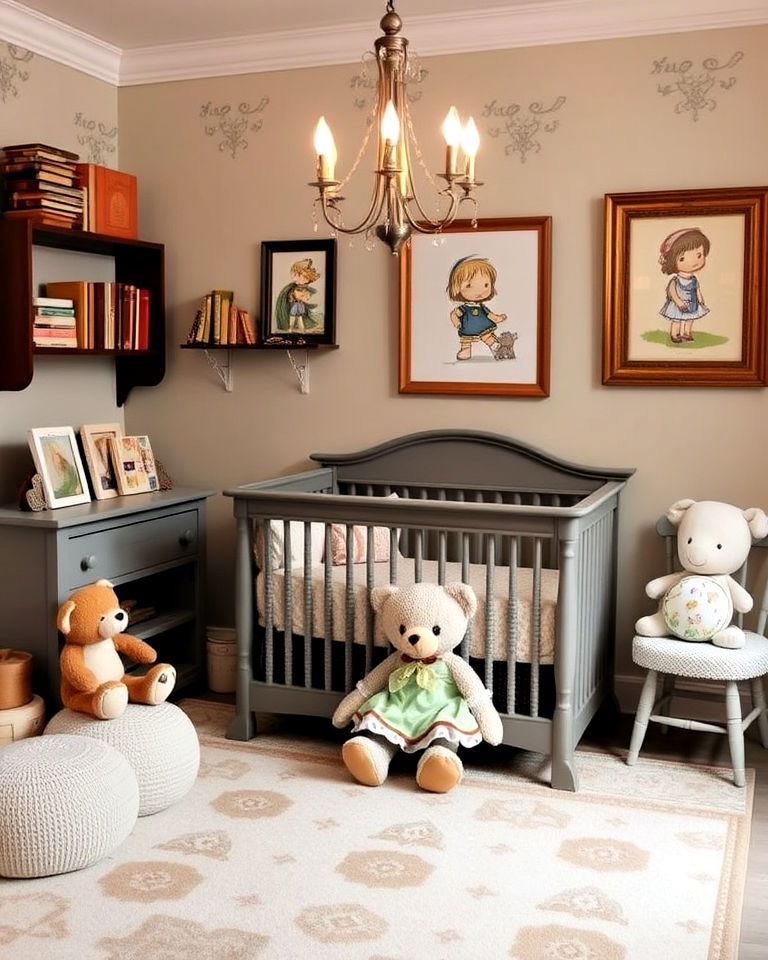 cozy and classic storybook themed nursery