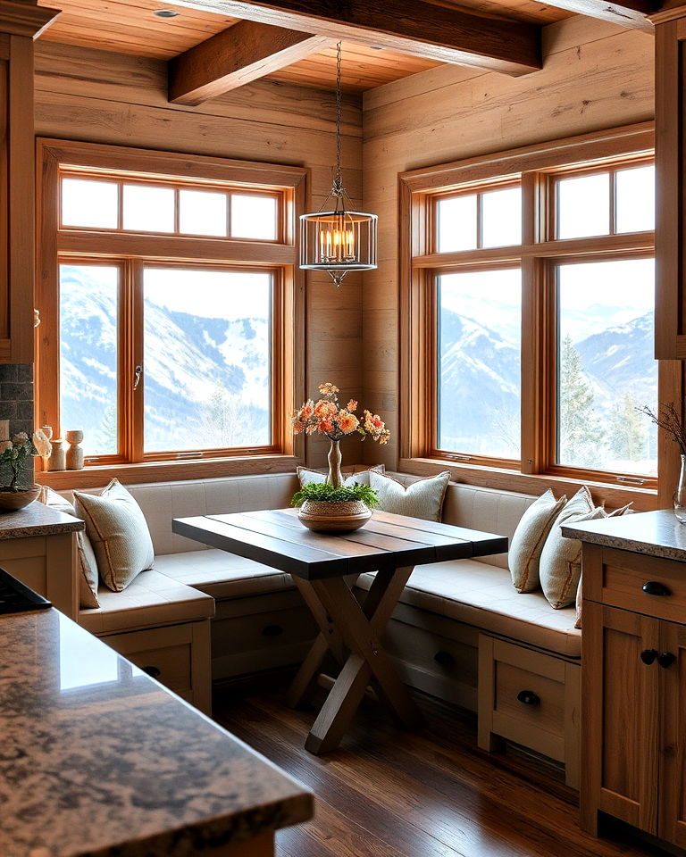 cozy breakfast nook