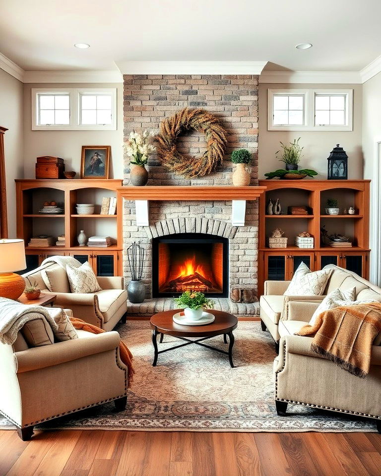 cozy fireplace for living room