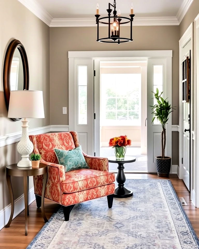 cozy foyer accent chair