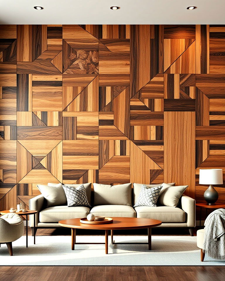 cozy large wooden panels