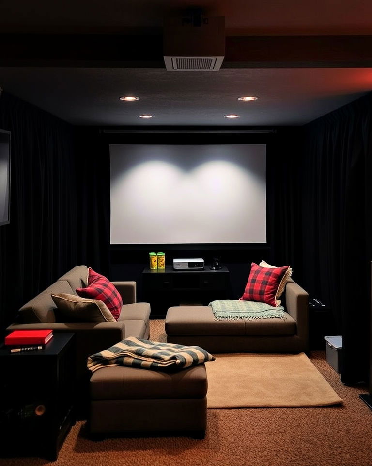 cozy movie night nook
