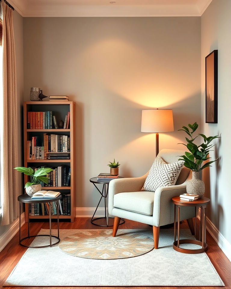 cozy reading nook to relax