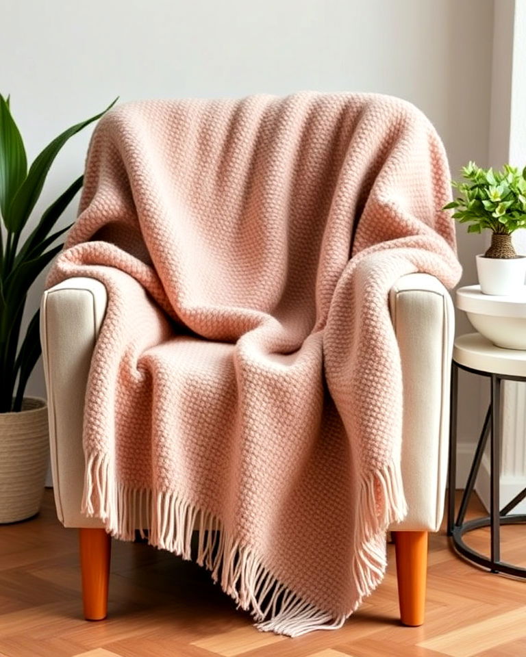 cozy throw blanket to add comfort