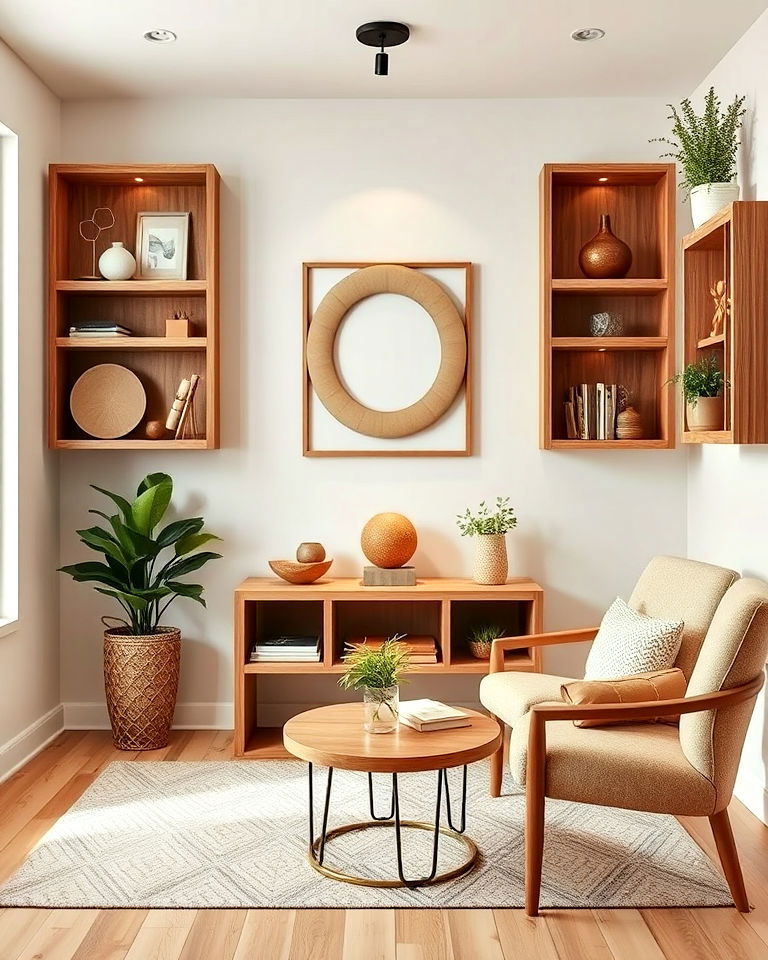 cozy warm wooden accents