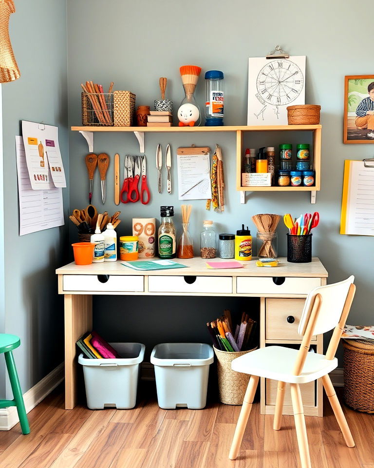 craft and DIY station