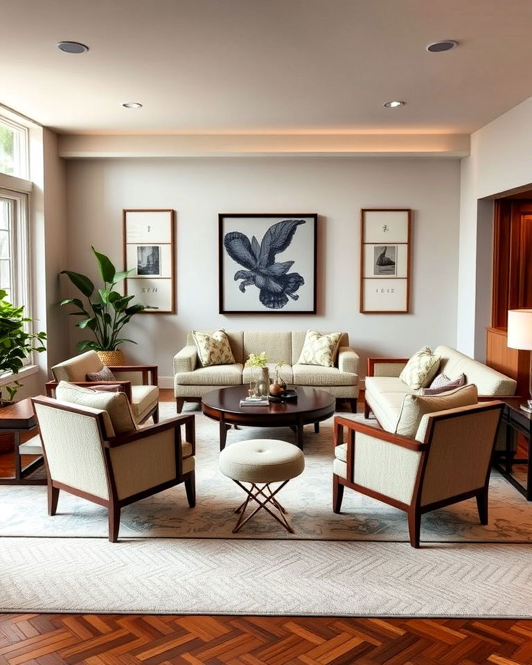 create a cozy seating arrangement